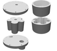 Kit Pompa Cicloidale per Progetti Acqua Fai-da-Te Componente Stampato 3D