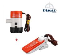 KIT POMPA DI SENTINA 12V. + INTERRUTTORE GALLEGGIANTE 12V. - NAUTICA BARCA