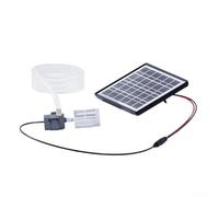 Kit pompa fontana 12 V sommergibile acqua con serbatoio solare 6W/10w e pannello da 2 m per esterni, per laghetto, tubo solare per pesci, acquario, giardino, circolazione dell'acqua Plus (6 W senza