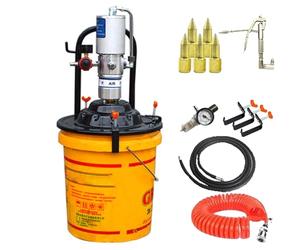 Kit pompa grasso aria ad alta pressione, rapporto 60:1, pompa di trasferimento portatile per secchi da 5 galloni, portata 0,85 l/min, include piastra di supporto da 11 1/8 pollici