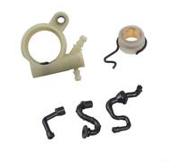 Kit pompa olio di ricambio compatibile con motoseghe MS231 MS231C MS251 MS251C, contiene 1 pompa + 1 ingranaggio a vite senza fine + 3 linee del carburante, flusso di carburante ottimizzato consegna