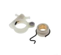 Kit pompa olio di ricambio compatibile con motoseghe MS231 MS231C MS251 MS251C, contiene 1 pompa + 1 ingranaggio a vite senza fine + 3 linee del carburante, flusso di carburante ottimizzato consegna