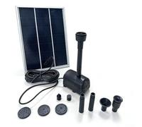 Kit pompa per fontana solare, 10 W, 9 ugelli, per bagnetto per uccelli, protezione automatica a secco, a energia solare, per laghetto da giardino (10 W)