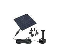 Kit Pompa per Fontana Solare con Pannello di Controllo, Pompa Ad Energia Solare per Laghetto da Giardino, Vasca per Uccelli da Esterno, Patio e