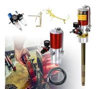 Kit pompa per grasso pneumatica industriale per fusti da 20-55 galloni, include pistola per grasso e tubo da 4,9 m, flusso elevato 0,85 l/min con rapporto di pressione 50:1 per una lubrificazione