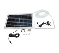 Kit Pompa per solare 10W Pannello per Fontana per giardino Kit | Pannello policristallino 10W, flusso 240L/H, per ideale per fontane DIY, montaggio per facile, eco-friendly