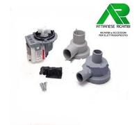 KIT POMPA SCARICO 40W 2 CHIOCCIOLE+ STAFFA + 2 SET COPERCHI 4 VITI 40W 220/240V