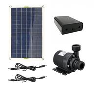 Kit pompa solare sommergibile for fontana, senza spazzole a basso rumore 50W 800L/H DC 12V, a cascata esterna Giardino Piscina Stagno Bagno for uccelli Decorazione del prato