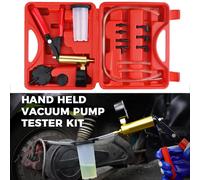 Kit pompa vuoto spurgo freno manuale tester fluido auto 2 in 1 con adattatori