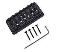 Kit ponte per chitarra elettrica Accessori Per Chitarra Elettrica Con Cordiera Fissa A 7 Corde Con Ponte Rigido E Carico Superiore (Color : Black)
