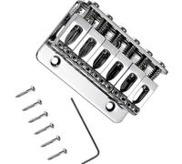 Kit ponte per chitarra elettrica Accessori Per Cordiera Per Chitarra Con Ponte Fisso A Coda Rigida In Argento Con Piastra Cromata