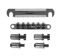 Kit ponte per chitarra elettrica Accessori Per Parti Di Chitarra Elettrica Con Rullo Di Bloccaggio A Sella Per Ponte Con Cordiera Per Chitarra Elettrica In Lega Di Zinco (Color : Black)