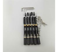 Kit ponte per chitarra elettrica Black Single Headless Guitar Bridge Headless Fanned Fixed Brass Fan Bridges (Color : 5 Strings Bridge)