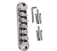 Kit ponte per chitarra elettrica Chiave Per Viti Per Ponte Per Chitarra Roller Saddle Per Accessori Per Parti Di Chitarra Elettrica (Color : Silver)