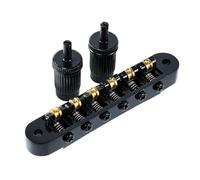 Kit ponte per chitarra elettrica Chitarra Elettrica A Ponte Per Chitarra Roller Saddle Per Strumenti A 6 Corde Parte Argento Nero Oro (Color : Black)
