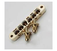 Kit ponte per chitarra elettrica Chitarre Con Foro Per Palo Da 4,2 Mm Per Ponte Per Chitarra Roller Saddle (Color : Gold)