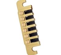 Kit ponte per chitarra elettrica Combo Cordiera Con Chiusura A Barra Di Arresto Con Borchie E Inserti Parti Per Chitarra Elettrica Chitarra Elettrica (Color : Gold)