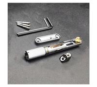 Kit ponte per chitarra elettrica Cordiera A Ponte Per Chitarra Elettrica Senza Testa Per Chitarra Elettrica Senza Testa Nera/cromata (Color : Silver)