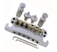 Kit ponte per chitarra elettrica Cordiera Con Ponte A Rulli Bloccabile Per Chitarra Elettrica (Color : Silver)
