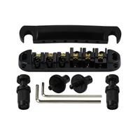 Kit ponte per chitarra elettrica Cordiera Con Ponte A Rulli Bloccabile Per Chitarra Elettrica (Color : Black)