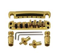 Kit ponte per chitarra elettrica Cordiera Con Ponte A Rulli Bloccabile Per Chitarra Elettrica (Color : Gold)