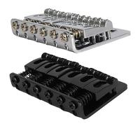 Kit ponte per chitarra elettrica Cordiera Per Chitarra Con Ponte Rigido Fisso In Metallo Con Caricamento Dall'alto (Color : Silver)