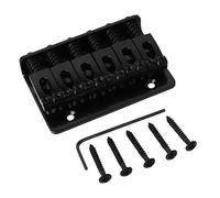 Kit ponte per chitarra elettrica Cordiera Per Chitarra Hardtail Saddle Bridge Con Caricamento Dall'alto Per Accessorio Per Chitarra Elettrica, Cromata E Nera (Color : Black)