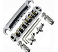 Kit ponte per chitarra elettrica Cordiera Per Ponte A Sella In Argento Con Rullo Per Chitarra