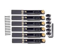 Kit ponte per chitarra elettrica Cordiera Per Ponte Per Chitarra In Metallo Con Dado E Chiave Per Parti Di Ricambio Per Accessori Per Chitarra Elettrica (Color : Silver)