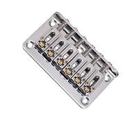 Kit ponte per chitarra elettrica Corpo Del Ponte Per Chitarra Hardtail Passante Per Parti Elettriche A 6 Corde (Color : Silver)