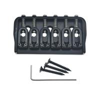 Kit ponte per chitarra elettrica KAISH Ponte Rigido Per Chitarra Elettrica A Ponte Fisso A 6 O 7 Corde Nero Per Chitarre Strat/Tele (Color : 6 String Model)