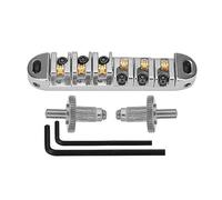 Kit ponte per chitarra elettrica Parti Di Selle A Rulli Per Ponte Per Chitarra Chitarre Elettriche Accessorio Per Parte Di Chitarra Per Ponte A Sella A Rulli In Lega Di Zinco (Color : Silver)