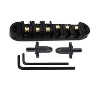 Kit ponte per chitarra elettrica Parti Di Selle A Rulli Per Ponte Per Chitarra Chitarre Elettriche Accessorio Per Parte Di Chitarra Per Ponte A Sella A Rulli In Lega Di Zinco (Color : Black)