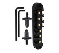Kit ponte per chitarra elettrica Parti Per Selle A Rulli Per Ponte Chitarre Elettriche Accessorio Per Chitarra A Ponte Per Sella A Rulli In Lega Di Zinco (Color : Black)
