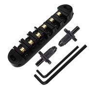 Kit ponte per chitarra elettrica Parti Per Selle A Rulli Per Ponte Per Chitarra Chitarre Elettriche Parte Per Chitarra Per Ponte A Sella Per Ponte In Lega Di Zinco (Color : Black)