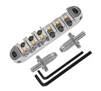 Kit ponte per chitarra elettrica Parti Per Selle A Rulli Per Ponte Per Chitarra Chitarre Elettriche Parte Per Chitarra Per Ponte A Sella Per Ponte In Lega Di Zinco (Color : Silver)