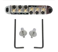 Kit ponte per chitarra elettrica Parti Per Selle A Rulli Per Ponte Per Chitarra Chitarre Elettriche Accessorio Per Parte Per Chitarra Con Ponte A Sella Per Chitarra In Lega Di Zinco (Color : Silver)