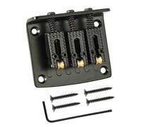 Kit ponte per chitarra elettrica Ponte A Sella Hardtail Fisso A 3 Corde, Sella A Ponte Hardtail Per Chitarra (Color : Black)