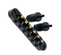 Kit ponte per chitarra elettrica Ponte A Sella Per Chitarra A 6 Corde In Lega Di Zinco Con Sella A Rulli (Color : Black)