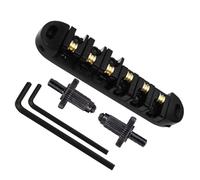 Kit ponte per chitarra elettrica Ponte Della Sella A Rulli E Chiave A Brugola Con Sostituzioni Di Borchie (Color : Black)