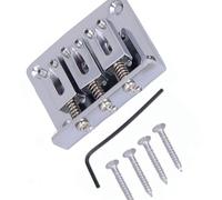 Kit ponte per chitarra elettrica Ponte Per Chitarra A 3 Corde Ponte Per Chitarra E Ponte Per Chitarra Elettrica Con Chiave Inglese (Color : Silver)