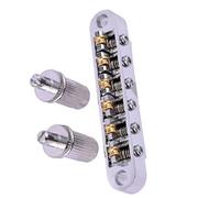 Kit ponte per chitarra elettrica Ponte Per Chitarra Con Sella A Rulli Regolabile Chitarre Elettriche Strumenti A Corda Chitarra (Color : Silver)