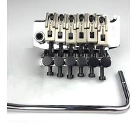 Kit ponte per chitarra elettrica Ponte Per Chitarra Elettrica A 6 Corde Con Sistema Tremolo A Doppia Chiusura, 42 Mm, Argento Cromato