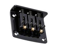 Kit ponte per chitarra elettrica Ponte Per Chitarra Sella Per Ponte Per Chitarra Hardtail Fissa A 3 Corde In Lega Di Zinco (Color : Black)