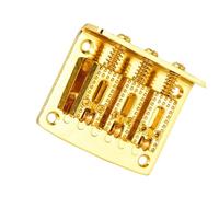 Kit ponte per chitarra elettrica Ponte Per Chitarra Sella Per Ponte Per Chitarra Hardtail Fissa A 3 Corde In Lega Di Zinco (Color : Gold)