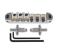 Kit ponte per chitarra elettrica Ponte, Ponte Per Chitarra Roller Saddle Tune Con Chiave A Brugola (Color : Silver)