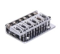 Kit ponte per chitarra elettrica Ponte Rigido A 6 Selle Con Cordiera Per Chitarra Con Caricamento Dall'alto A 5 Viti Per Accessorio Per Chitarra Elettrica (Color : Silver)