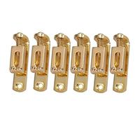Kit ponte per chitarra elettrica Ponte Singolo Individuale Da 6 Pezzi Per Chitarra Elettrica A 6 Corde Argento (Color : Gold)