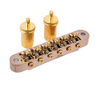 Kit ponte per chitarra elettrica Ponti Per Chitarra Roller Saddle Con Set Di Ricambio Per Foro Per La Maggior Parte Delle Chitarre Elettriche A 6 Corde (Color : Gold)