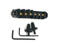 Kit ponte per chitarra elettrica Roller Saddle Guitar Bridge Chitarre A 6 Corde Accessori Per Chitarra Elettrica (Color : Black)